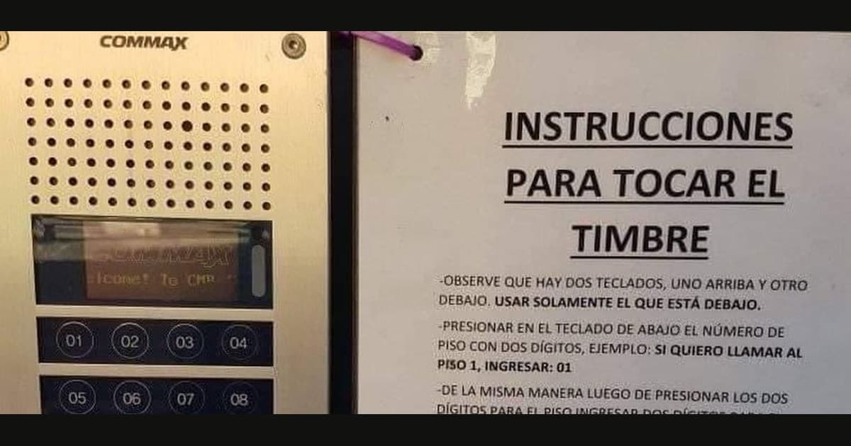 Instrucciones para tocar el timbre