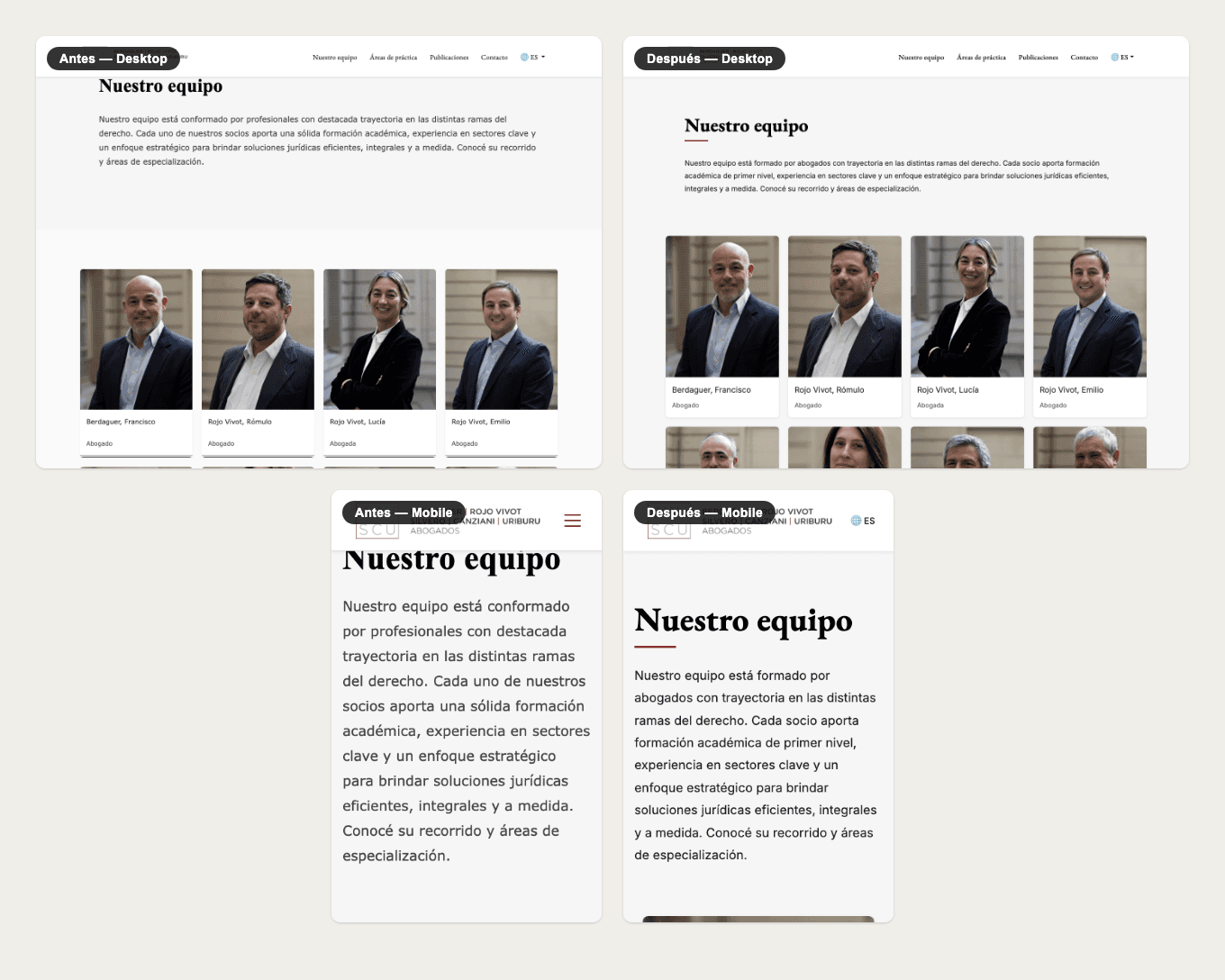 Auditoría de diseño y accesibilidad